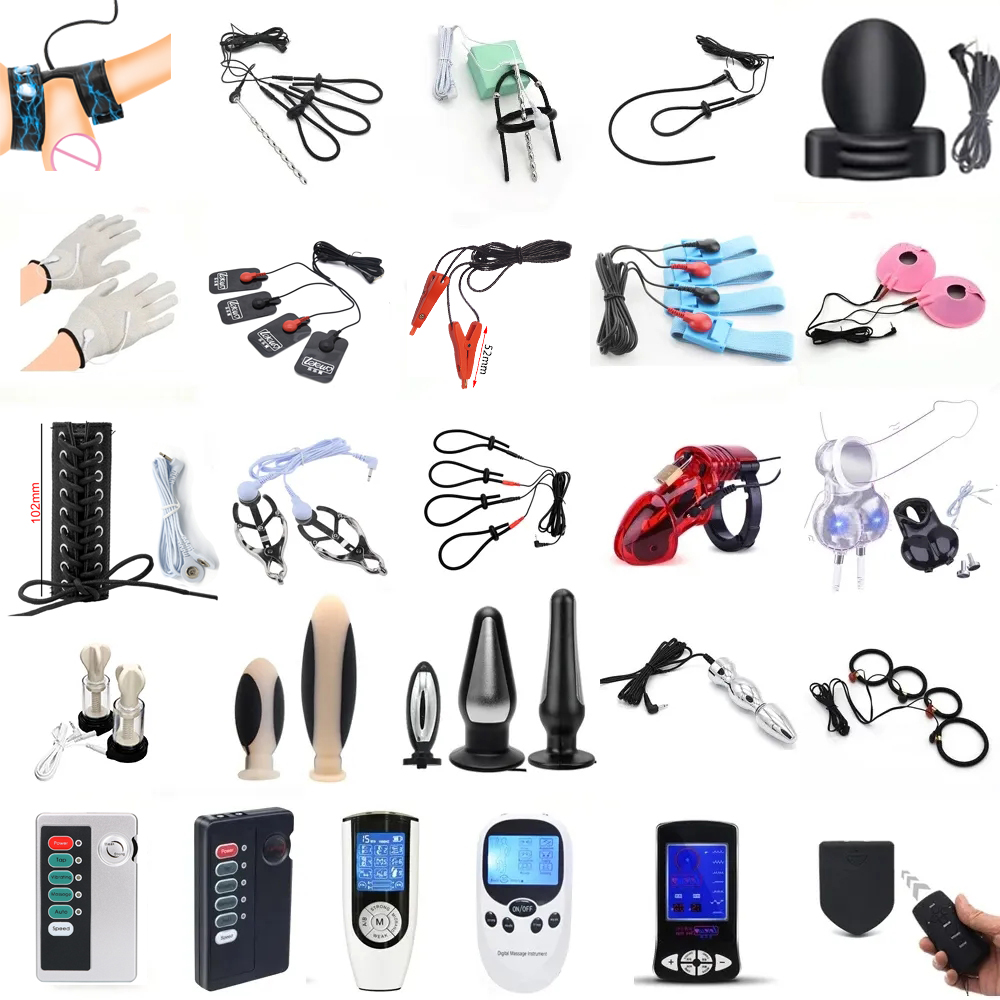 Medical Gloves - الكهربائية E-stim لعبة تدليك تحفيز الاستمناء
