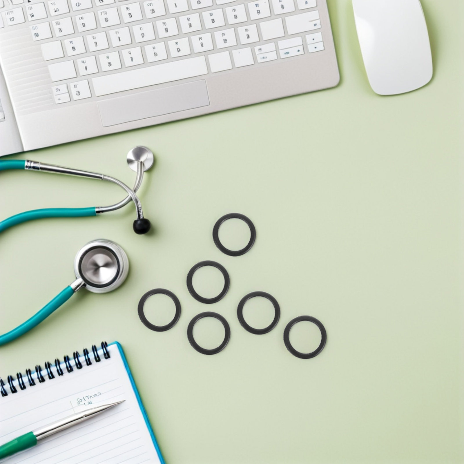 10 قطع، حلقة تثبيت غشاء السماع - مراجعة Stethoscope وسعره