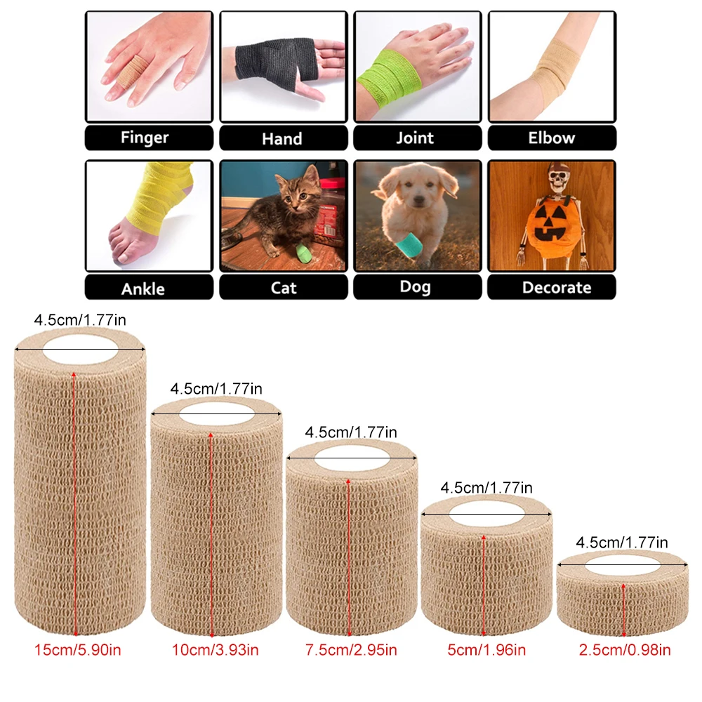 شريط رياضي ذاتي اللصق ، عصا لف - مراجعة Medical Tape وسعره
